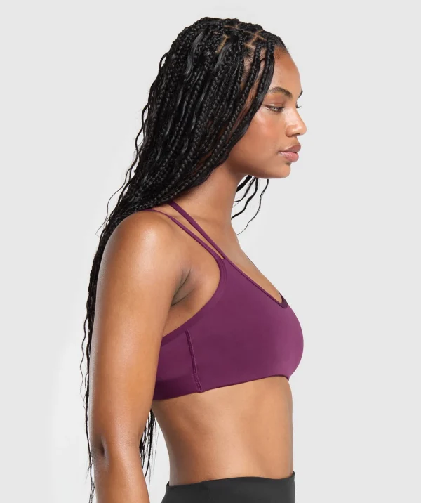 Gymshark Sports Bras*Strap Feature Sports Bra MagentaPurple