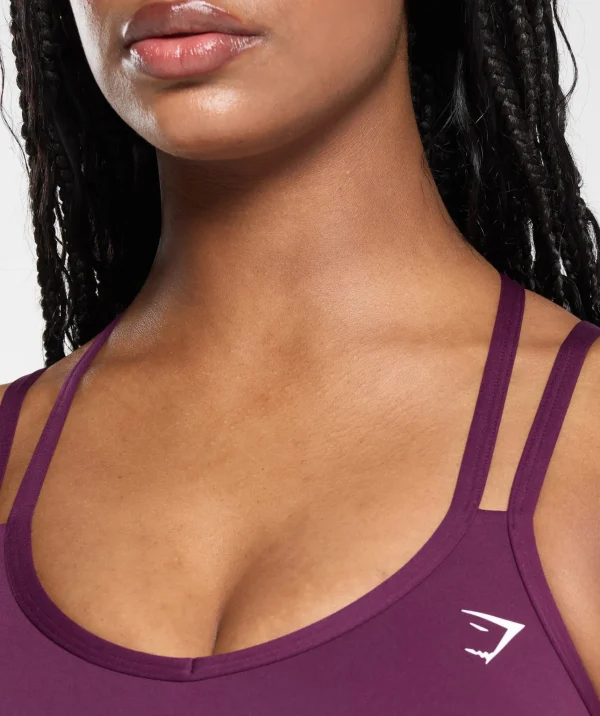 Gymshark Sports Bras*Strap Feature Sports Bra MagentaPurple