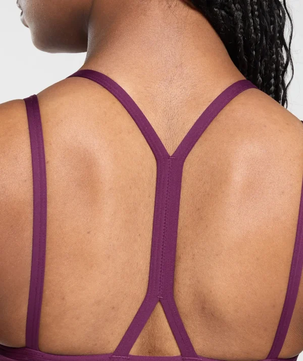 Gymshark Sports Bras*Strap Feature Sports Bra MagentaPurple