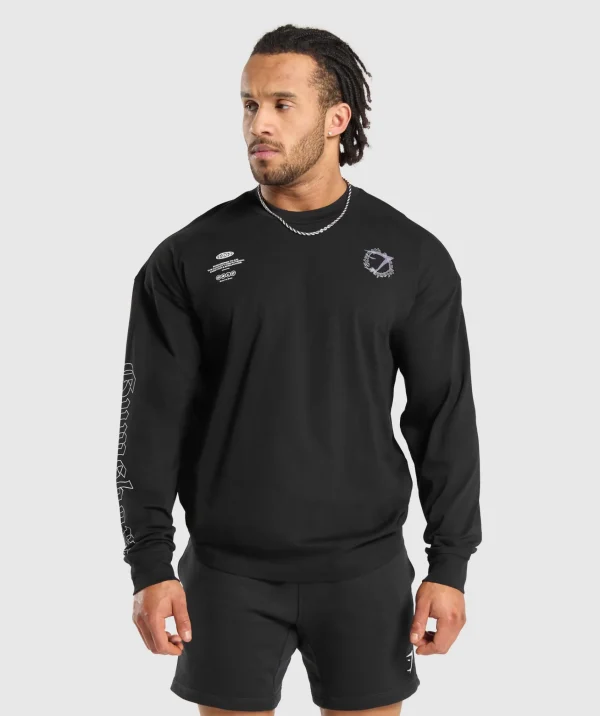 Gymshark T-shirts & Tops*Strength and Conditioning Long Sleeve T-Shirt Black