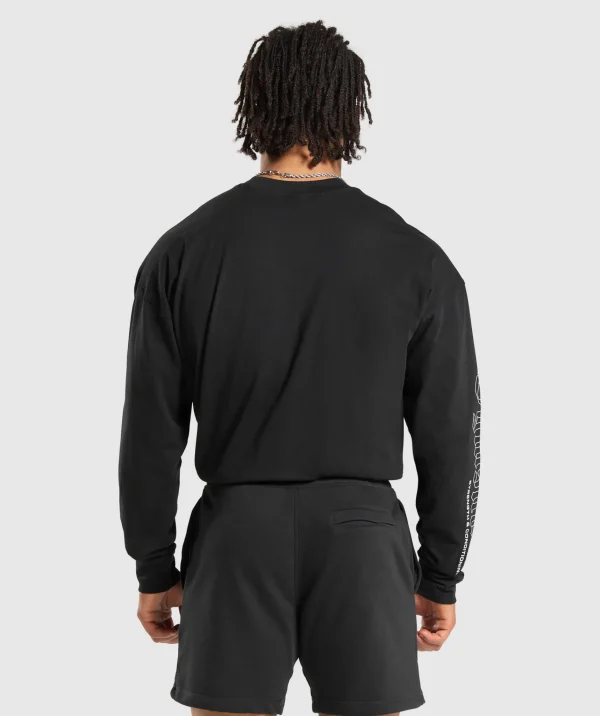 Gymshark T-shirts & Tops*Strength and Conditioning Long Sleeve T-Shirt Black