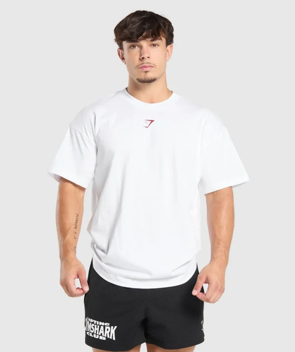 Gymshark T-shirts & Tops*Strength Department Graphic T-Shirt White