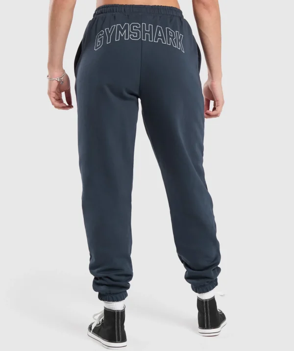 Gymshark Joggers & Sweatpants*Strength Department Graphic Joggers HeavyBlue