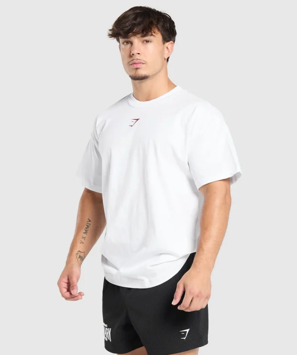 Gymshark T-shirts & Tops*Strength Department Graphic T-Shirt White