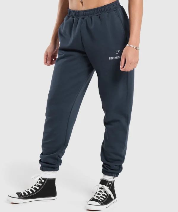 Gymshark Joggers & Sweatpants*Strength Department Graphic Joggers HeavyBlue