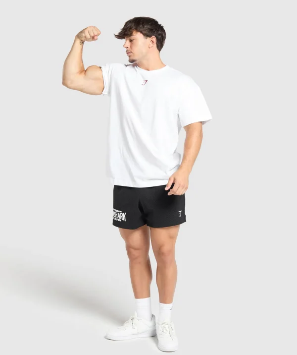 Gymshark T-shirts & Tops*Strength Department Graphic T-Shirt White