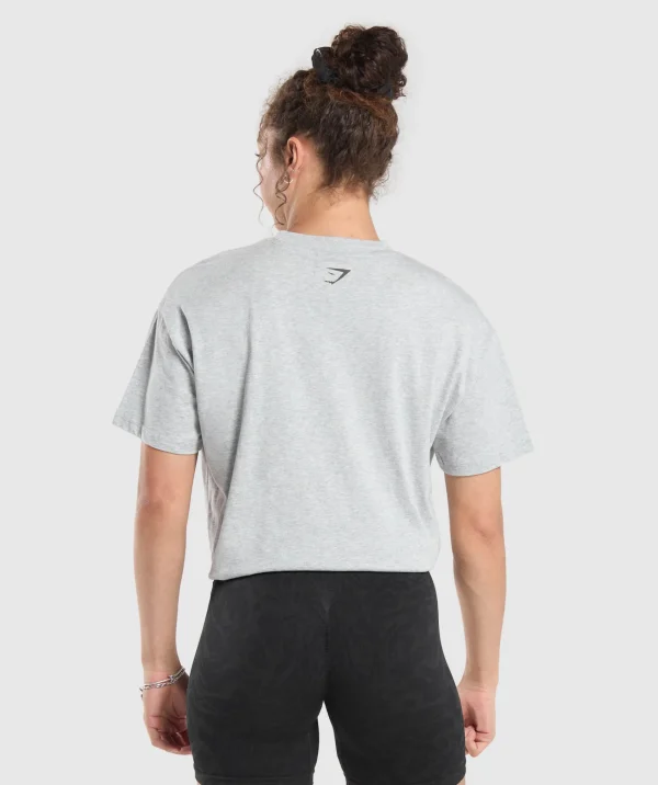 Gymshark T-shirts & Tops*Strength Department Oversized T-Shirt LightGreyCoreMarl