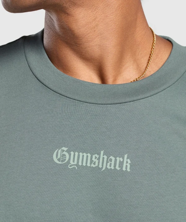 Gymshark T-shirts & Tops*Strength Dept Graphic T-Shirt CargoTeal