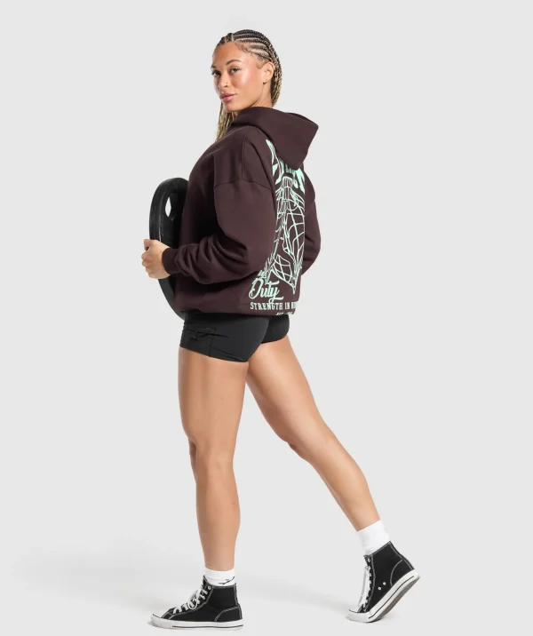 Gymshark Hoodies & Sweatshirts*Strength In Numbers Hoodie HeritageBrown