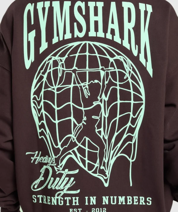 Gymshark Hoodies & Sweatshirts*Strength In Numbers Hoodie HeritageBrown