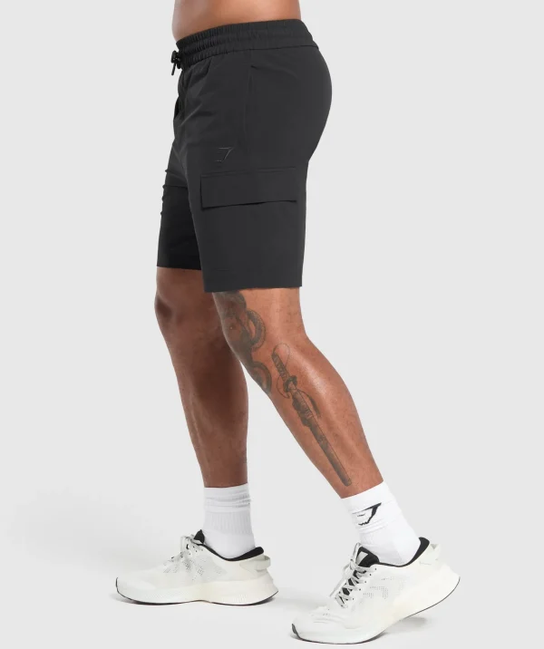 Gymshark Cargo Pants | Shorts*Stretch Woven Cargo Shorts Black