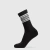 Gymshark Crew Socks*Stripe Crew Single Black/White