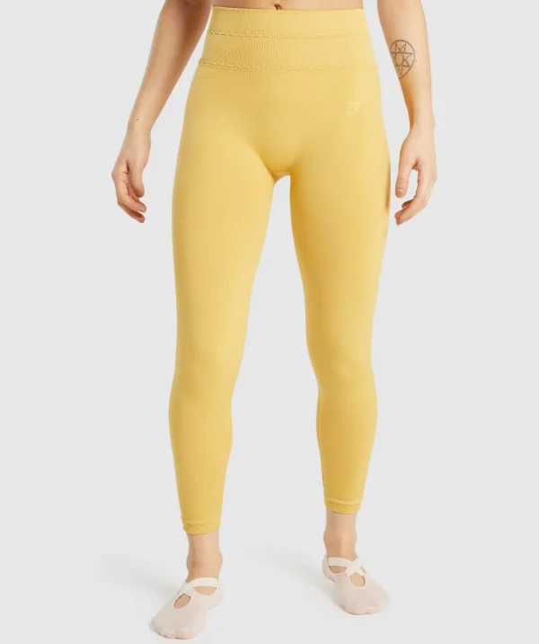 Gymshark Seamless Leggings*Studio Leggings Yellow