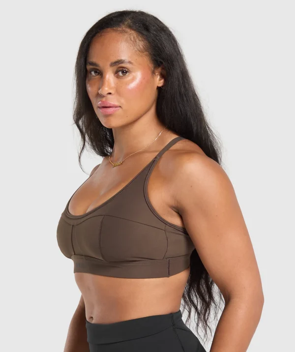 Gymshark Sports Bras*Superset Sports Bra DeepBrown