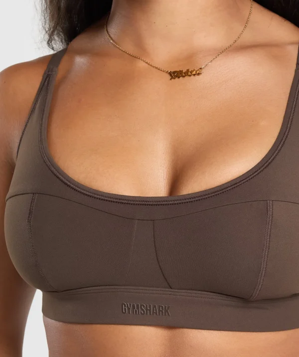 Gymshark Sports Bras*Superset Sports Bra DeepBrown