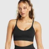 Gymshark Sports Bras*Sweat Seamless Sports Bra 2.0 Black