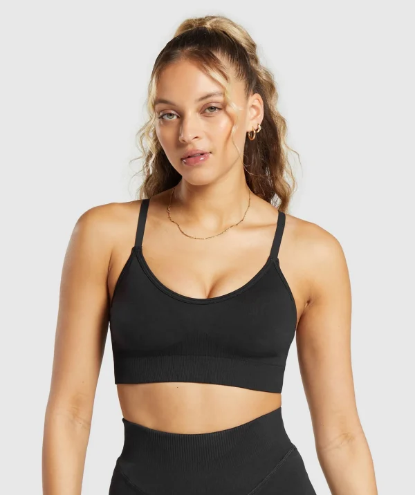 Gymshark Sports Bras*Sweat Seamless Sports Bra 2.0 Black