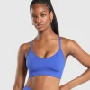 Gymshark Sports Bras*Sweat Seamless Sports Bra ForceBlue