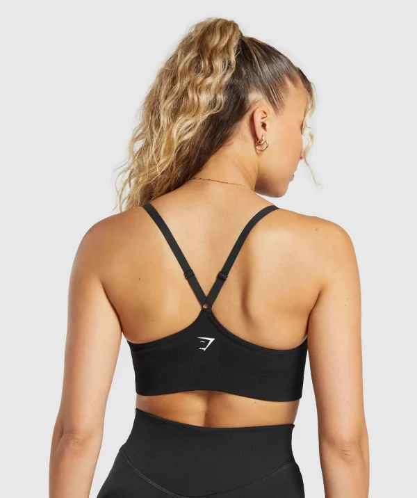 Gymshark Sports Bras*Sweat Seamless Sports Bra 2.0 Black