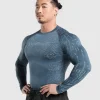 Gymshark T-shirts & Tops*Tectonic Long Sleeve T-Shirt CargoBlue/CoolBlue