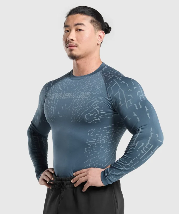 Gymshark T-shirts & Tops*Tectonic Long Sleeve T-Shirt CargoBlue/CoolBlue