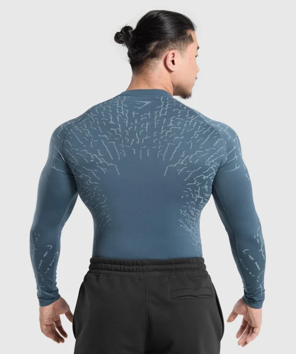 Gymshark T-shirts & Tops*Tectonic Long Sleeve T-Shirt CargoBlue/CoolBlue