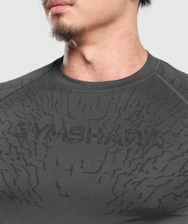 Gymshark T-shirts & Tops*Tectonic Long Sleeve T-Shirt AsphaltGrey/Black