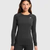 Gymshark Modest Workout Clothes & Hijabs | T-shirts & Tops*Training Baselayer Long Sleeve Top Black