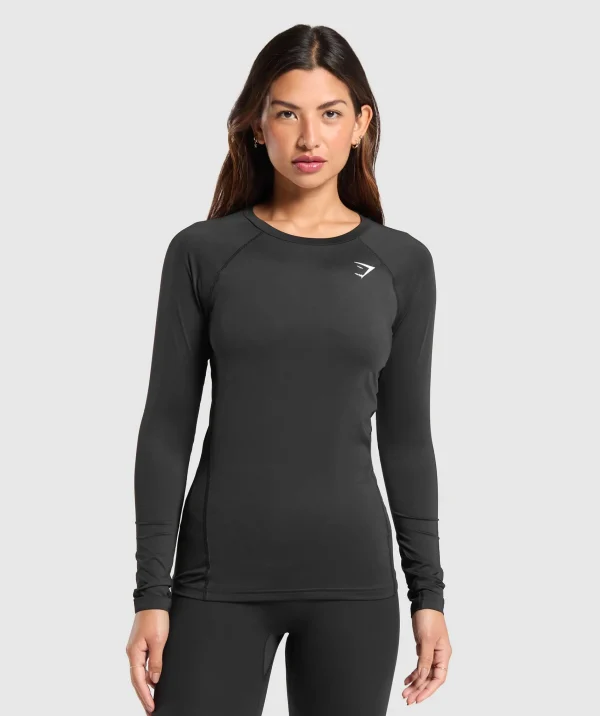 Gymshark Modest Workout Clothes & Hijabs | T-shirts & Tops*Training Baselayer Long Sleeve Top Black