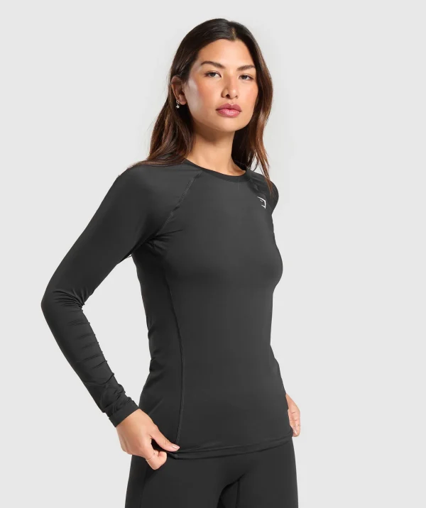 Gymshark Modest Workout Clothes & Hijabs | T-shirts & Tops*Training Baselayer Long Sleeve Top Black