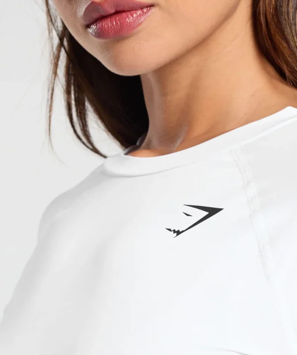 Gymshark Modest Workout Clothes & Hijabs | T-shirts & Tops*Training Baselayer Long Sleeve Top White