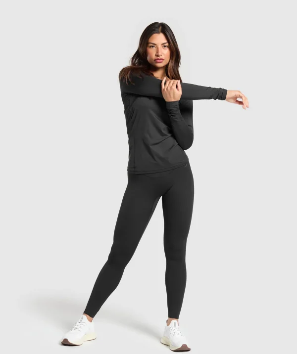 Gymshark Modest Workout Clothes & Hijabs | T-shirts & Tops*Training Baselayer Long Sleeve Top Black