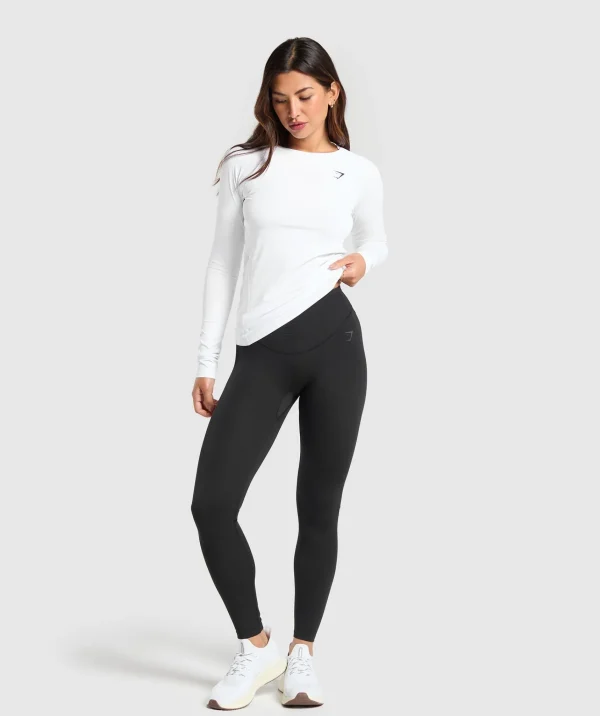 Gymshark Modest Workout Clothes & Hijabs | T-shirts & Tops*Training Baselayer Long Sleeve Top White