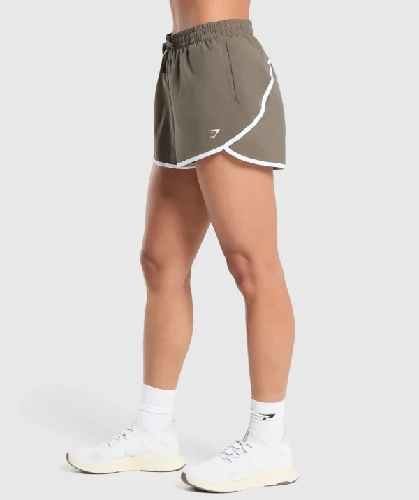 Gymshark Shorts*Training Contrast Loose 2.5" Shorts CamoBrown