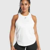 Gymshark Tank Tops | T-shirts & Tops*Training Cotton Tank White