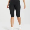 Gymshark Black Leggings | High-waisted Leggings*Training Cropped Leggings Black