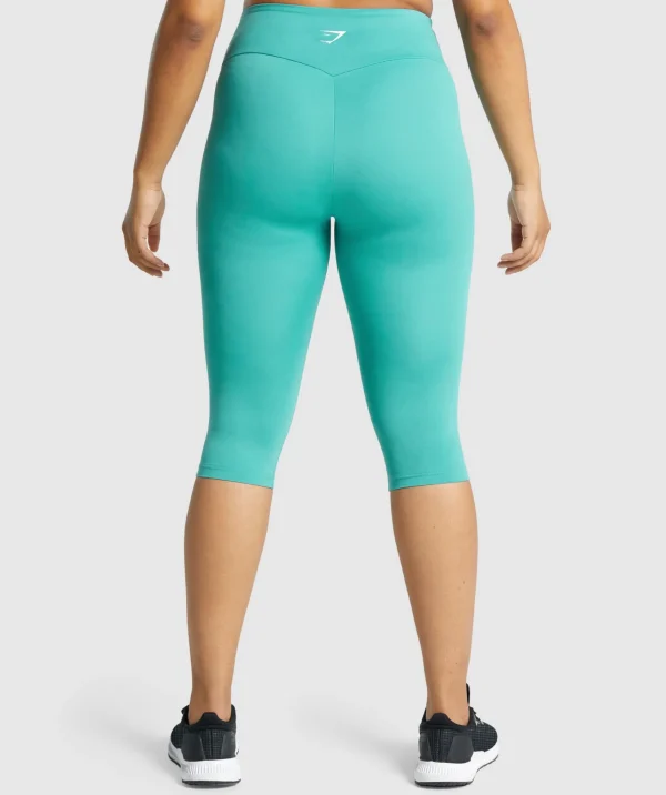 Gymshark High-waisted Leggings*Training Cropped Leggings Teal