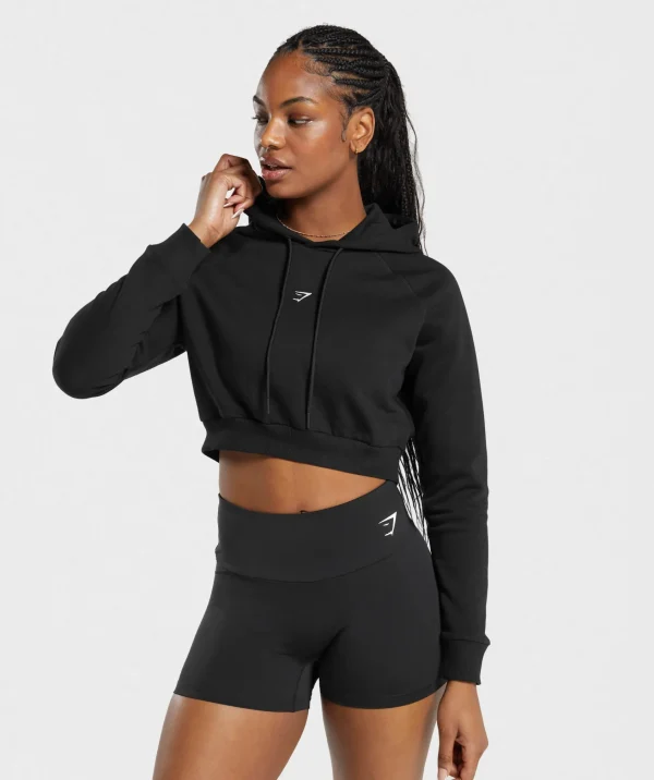 Gymshark Crop Tops | Hoodies & Sweatshirts*Training Fleece Cropped Hoodie Black