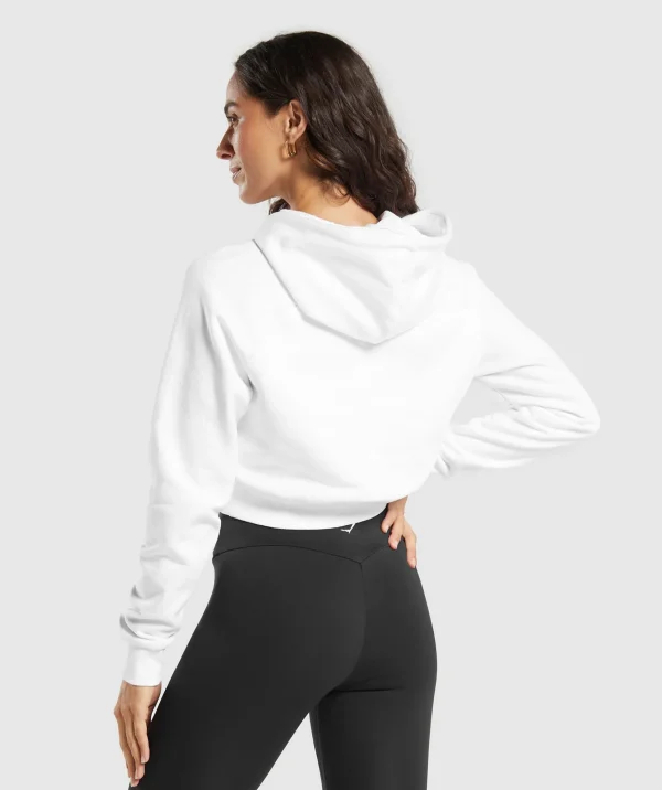 Gymshark Crop Tops | Hoodies & Sweatshirts*Training Fleece Cropped Hoodie White