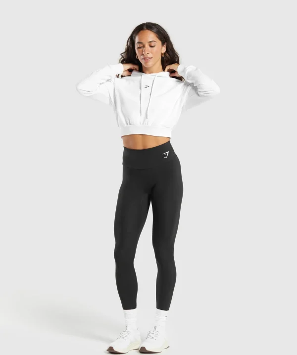 Gymshark Crop Tops | Hoodies & Sweatshirts*Training Fleece Cropped Hoodie White