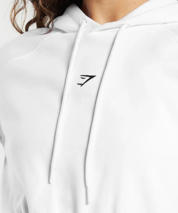 Gymshark Crop Tops | Hoodies & Sweatshirts*Training Fleece Cropped Hoodie White