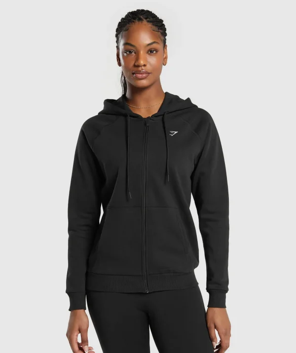 Gymshark Hoodies & Sweatshirts*Training Fleece Zip Hoodie Black