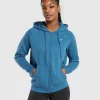 Gymshark Hoodies & Sweatshirts*Training Fleece Zip Hoodie UtilityBlue