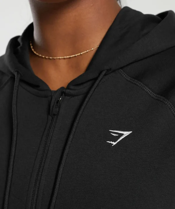 Gymshark Hoodies & Sweatshirts*Training Fleece Zip Hoodie Black