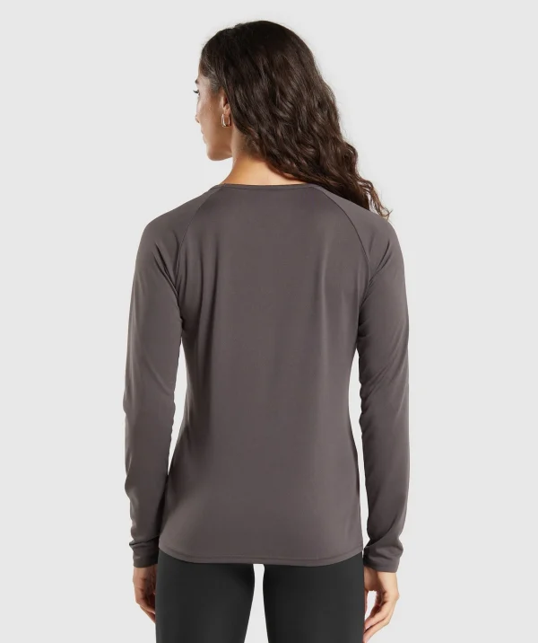 Gymshark T-shirts & Tops*Training Long Sleeve Top GreyedPurple