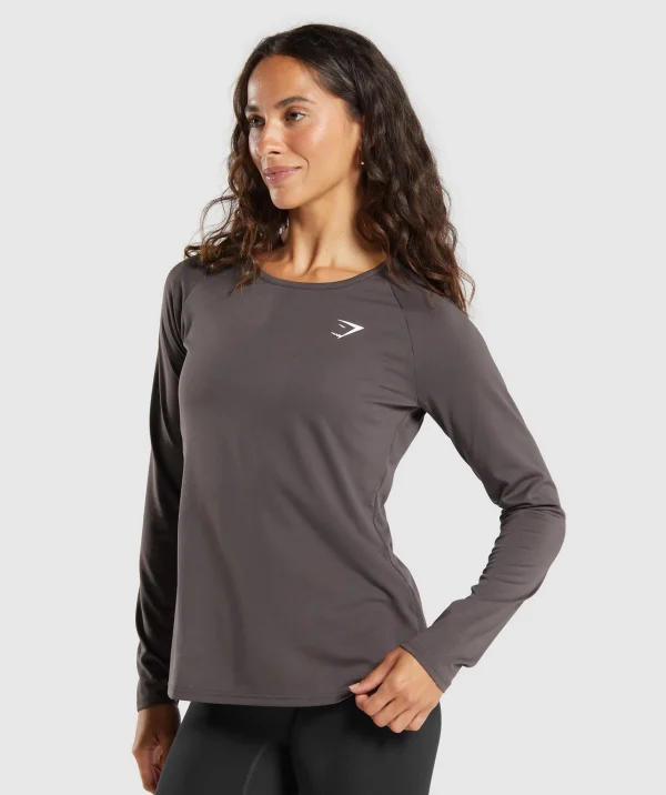 Gymshark T-shirts & Tops*Training Long Sleeve Top GreyedPurple