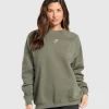 Gymshark Hoodies & Sweatshirts*Training Oversized Fleece Sweatshirt BaseGreen