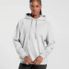 Gymshark Modest Workout Clothes & Hijabs | Sweatsuits*Training Oversized Fleece Hoodie LightGreyCoreMarl