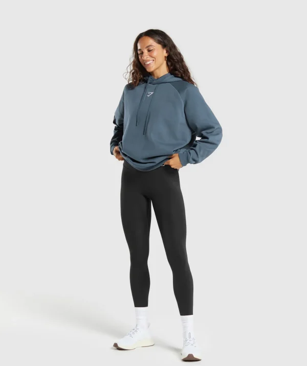 Gymshark Hoodies & Sweatshirts*Training Oversized Fleece Hoodie CargoBlue