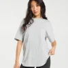 Gymshark T-shirts & Tops*Training Oversized T-Shirt LightGreyMarl